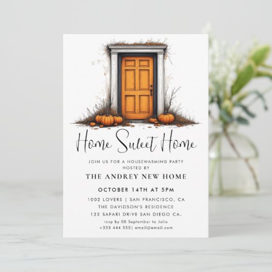 Waterverf landelijke keuken kaart (Staand voorkant)