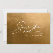 Waterverf Landscape Wedding Hrz Autumn Gold ID786 Save The Date (Achterkant)
