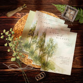Waterverf Landscape Wedding Sage Green ID786