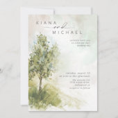 Waterverf Landscape Wedding Sage Green ID786 (Voorkant)