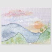 Waterverf landschap 17x23-deduplicatiepapier tissuepapier (Voorkant)