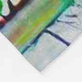 Waterverf Landschap 2 Fleece Deken (Hoek)