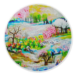 Waterverf Landschap 2 Keramische Knop