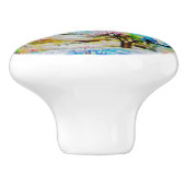 Waterverf Landschap 2 Keramische Knop (Zijkant)