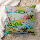 Waterverf Landschap 2 Kussen (Deken)