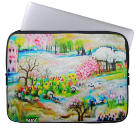 Waterverf Landschap 2 Laptop Sleeve