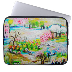 Waterverf Landschap 2 Laptop Sleeve