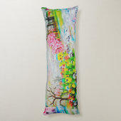 Waterverf Landschap 2 Lichaamskussen (Achterkant (Verticaal))