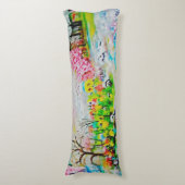 Waterverf Landschap 2 Lichaamskussen (Voorkant Verticaal)