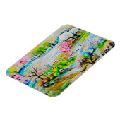 Waterverf Landschap 2 Magneet (Linkerzijde)