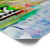 Waterverf Landschap 2 Perfect Poster (Hoek)