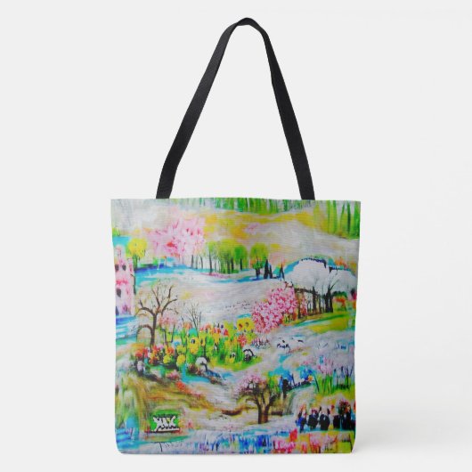 Waterverf Landschap 2 Tote Bag (Voorkant)