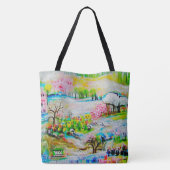 Waterverf Landschap 2 Tote Bag (Achterkant)