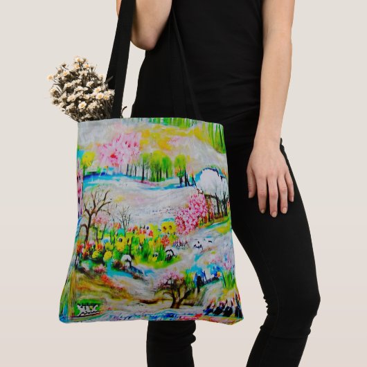 Waterverf Landschap 2 Tote Bag (Dichtbij)