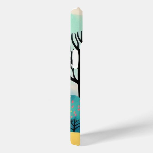 Waterverf landschap Abstract schilderkunst met naa Case-Mate iPhone Case (Achterkant / Rechts)