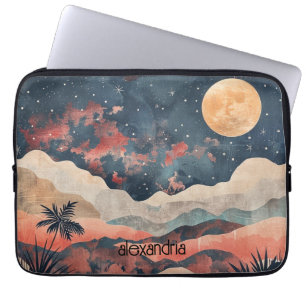 Waterverf landschap Abstract schilderkunst met naa Laptop Sleeve
