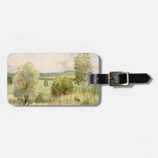 Waterverf landschap bagagelabel (Voorkant horizontaal)