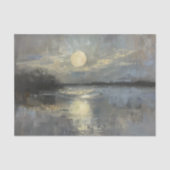 Waterverf Landschap Bij Maanslicht  Tissuepapier (Voorkant)