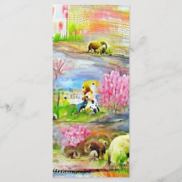 Waterverf Landschap Bladwijzer Menu