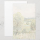 Waterverf landschap briefpapier (Voorkant / Achterkant)
