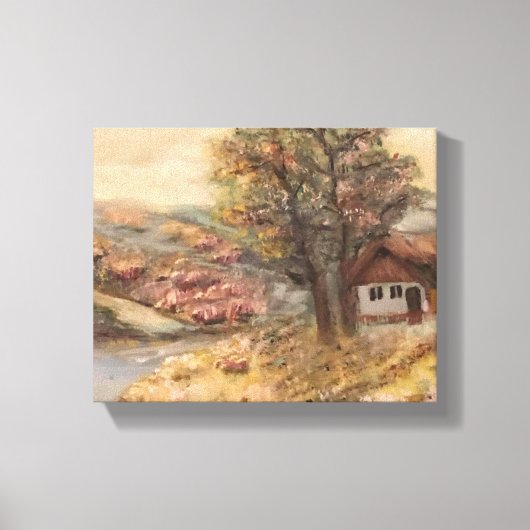 Waterverf landschap canvas afdruk (Voorkant)