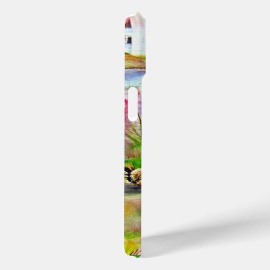 Waterverf landschap Case-Mate iPhone case (Achterkant / Rechts)