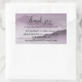 waterverf landschap dank u zakelijke info recta rechthoekige sticker (Tas)