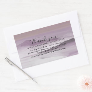 waterverf landschap dank u zakelijke info recta rechthoekige sticker