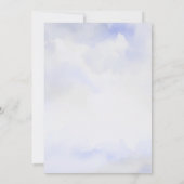 Waterverf Landschap en wolken huwelijksuitnodiging Kaart (Achterkant)