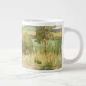 Waterverf landschap grote koffiekop (Rechts)