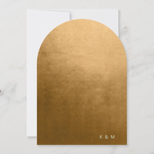 Waterverf Landschap Herfst Gouden Boog ID786 Kaart (Achterkant)