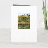 Waterverf Landschap Hospitality Bedankt Sjabloon (Achterkant)