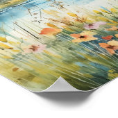 Waterverf Landschap III Poster (Hoek)