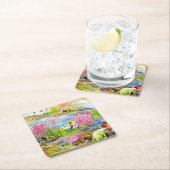 Waterverf landschap kartonnen onderzetters (Insitu)