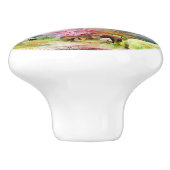 Waterverf landschap keramische knop (Zijkant)