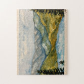 waterverf landschap legpuzzel (Verticaal)