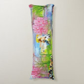 Waterverf landschap lichaamskussen (Voorkant Verticaal)