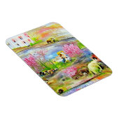 Waterverf landschap magneet (Rechterzijde)