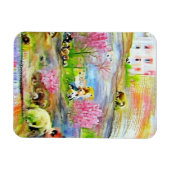 Waterverf landschap magneet (Horizontaal)