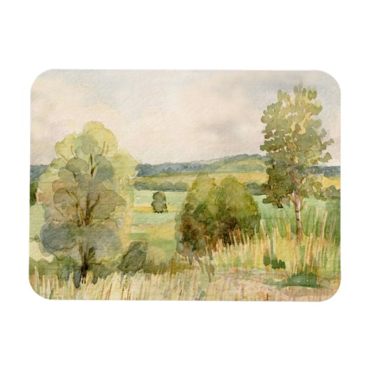 Waterverf landschap magneet (Horizontaal)