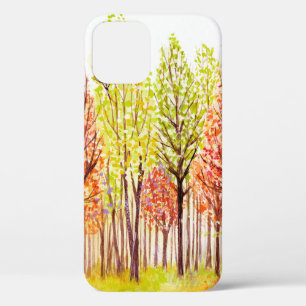 Waterverf landschap met herfstbomen Case-Mate iPhone case