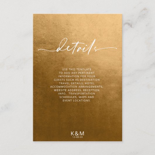 Waterverf landschap — Najaar Gold ID786 Informatiekaartje (Voorkant)