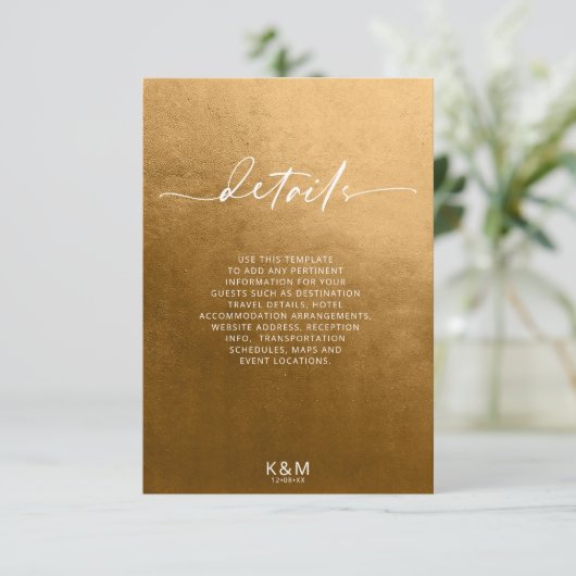 Waterverf landschap — Najaar Gold ID786 Informatiekaartje (Staand voorkant)