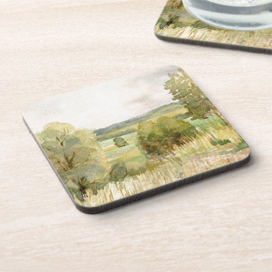 Waterverf landschap onderzetter (Linkerzijde)