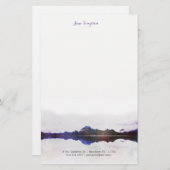 waterverf landschap persoonlijk briefpapier (Voorkant / Achterkant)