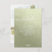 Waterverf Landschap — Sage groene ID786 Informatiekaartje (Voorkant / Achterkant)