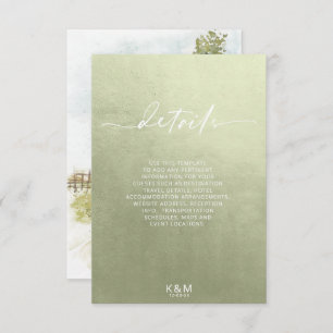 Waterverf Landschap — Sage groene ID786 Informatiekaartje