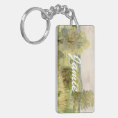 Waterverf landschap sleutelhanger (Voorkant Links)