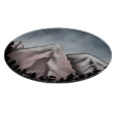 Waterverf landschap snijplank (Hoek)