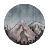 Waterverf landschap snijplank (Voorkant)